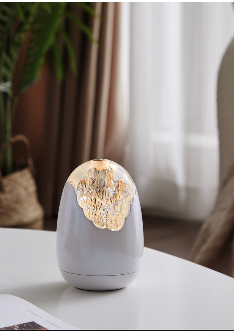 Egg-shaped Crystal Texture Cute Atmosphere Table Lamp