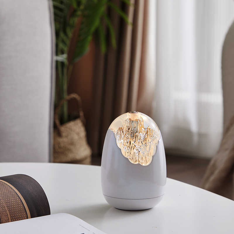 Egg-shaped Crystal Texture Cute Atmosphere Table Lamp