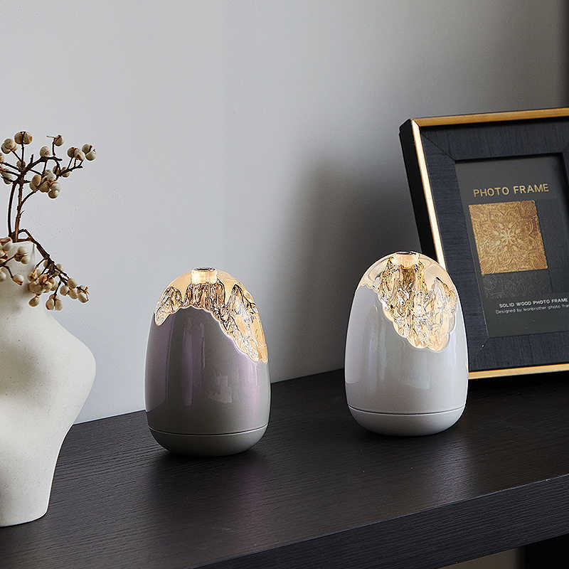 Egg-shaped Crystal Texture Cute Atmosphere Table Lamp