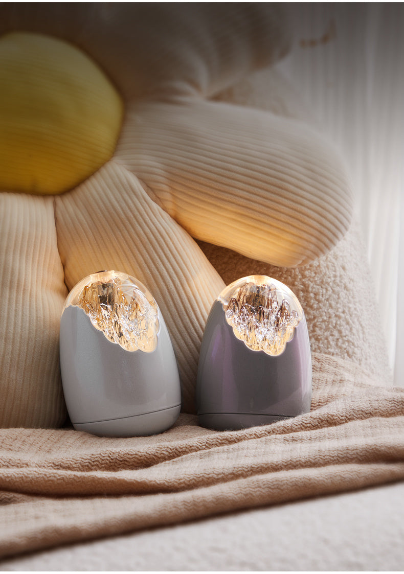 Egg-shaped Crystal Texture Cute Atmosphere Table Lamp