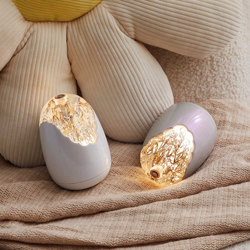 Egg-shaped Crystal Texture Cute Atmosphere Table Lamp